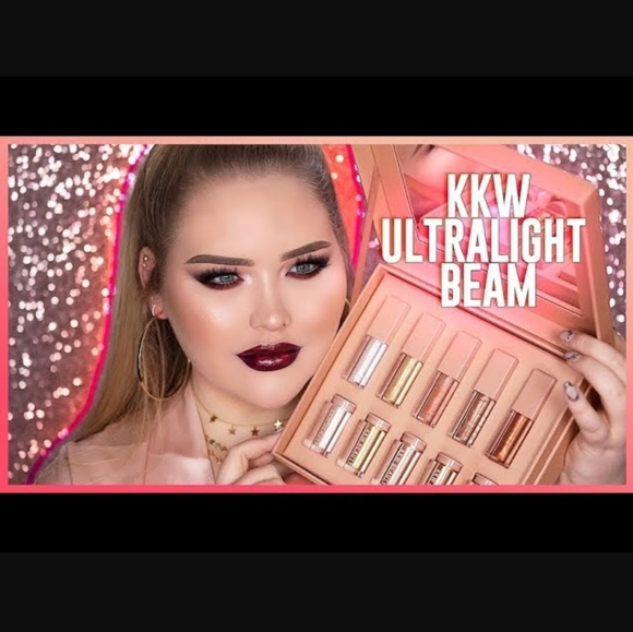 PINK KKW Beauty DISCONTINUED Ultra Light Beams Loose Shadow NWOBox - Picture 3 of 7